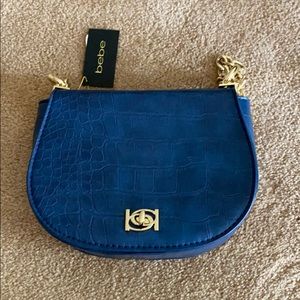 Bebe blue leather bag